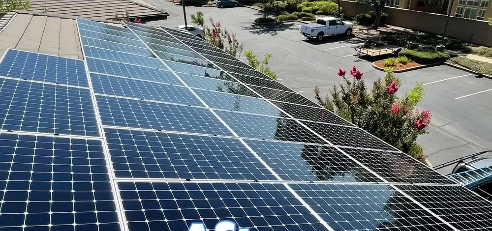 Clean rooftop solar panels after a Primetime service visit